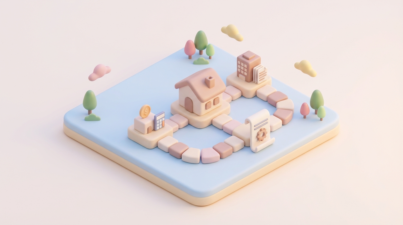 Documents de bail mobilité et éléments de fiscalité sur un bureau, location meublée