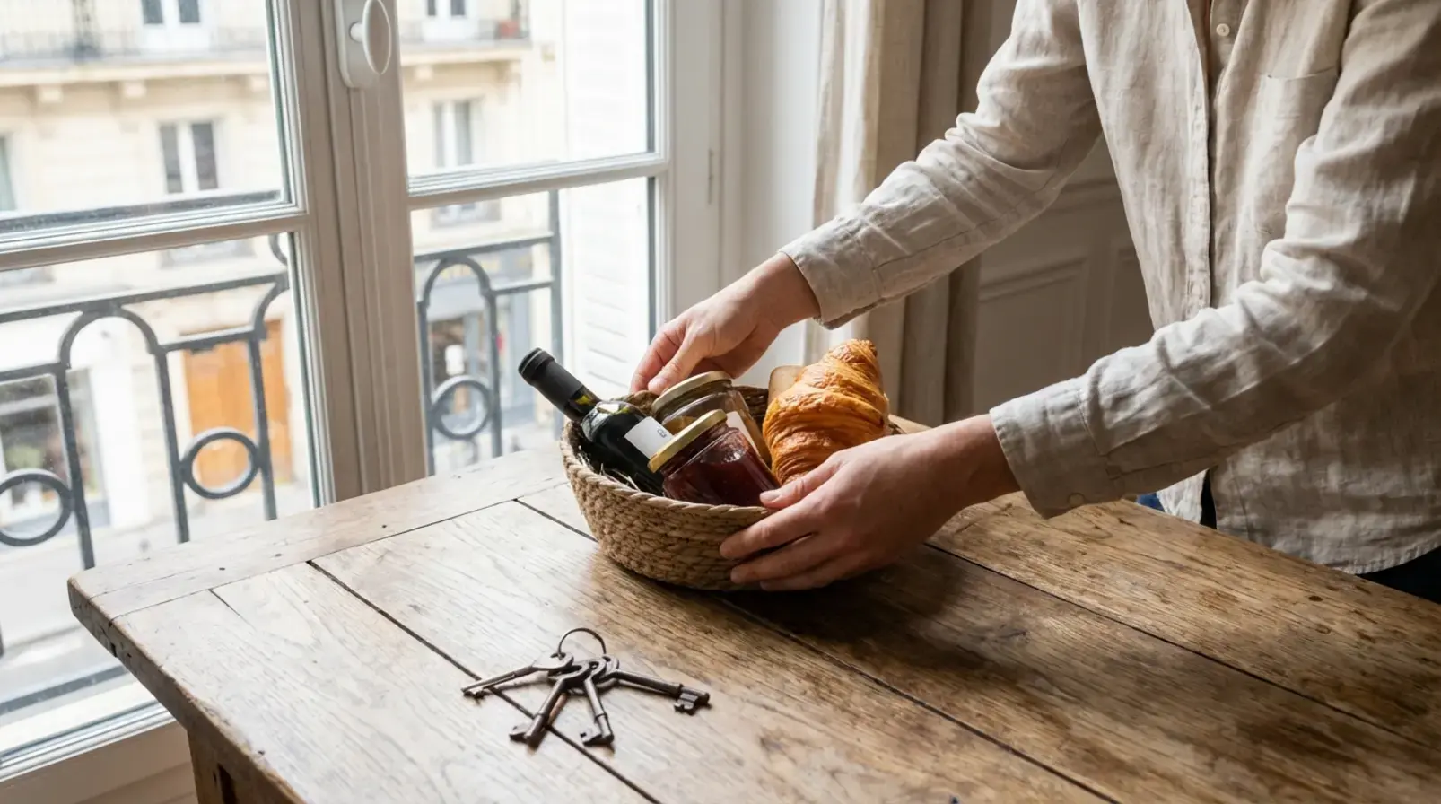 Remise de clés et procédure de check-in pour location courte durée à Paris 17