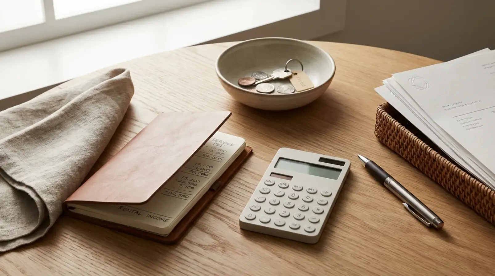 Analyse de rentabilité Airbnb sur écran : calendrier de réservation, prix moyen et taux d’occupation