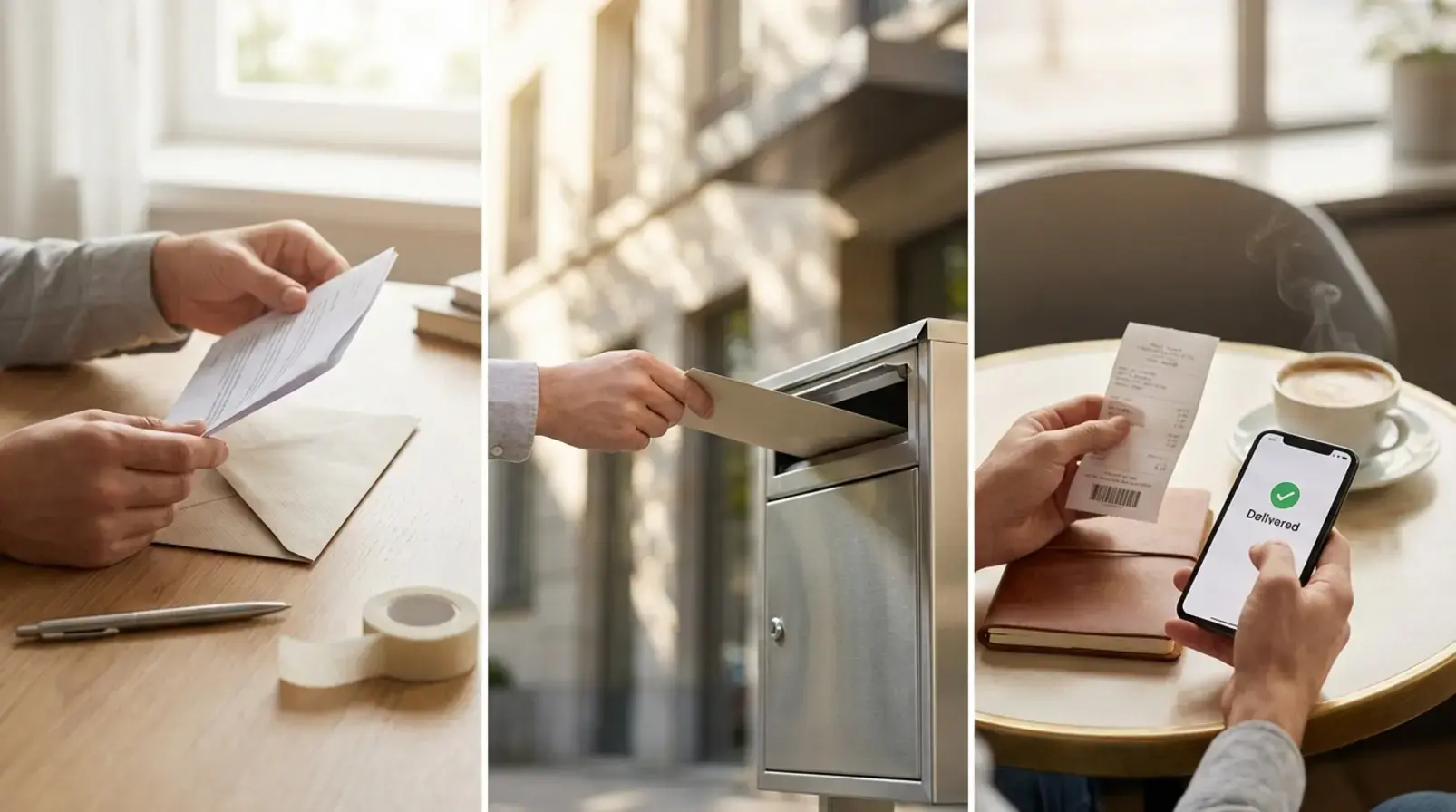 Envoi d’une autorisation de sous-location avec enveloppe et accusé de réception non identifiable