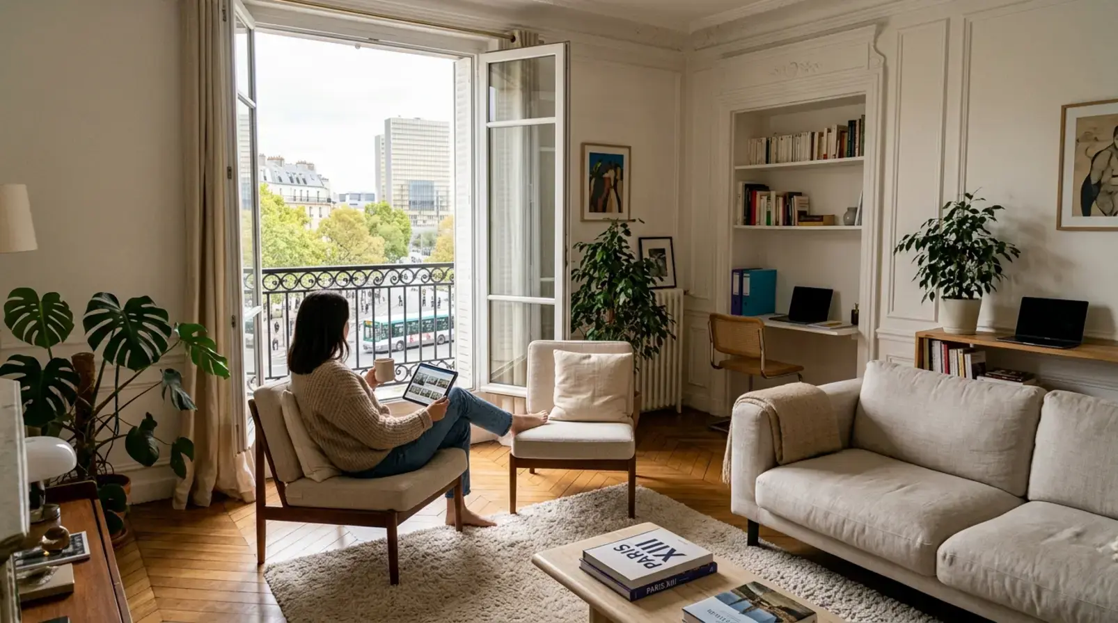 Rue résidentielle du 13e arrondissement pour une sous-location Paris 13