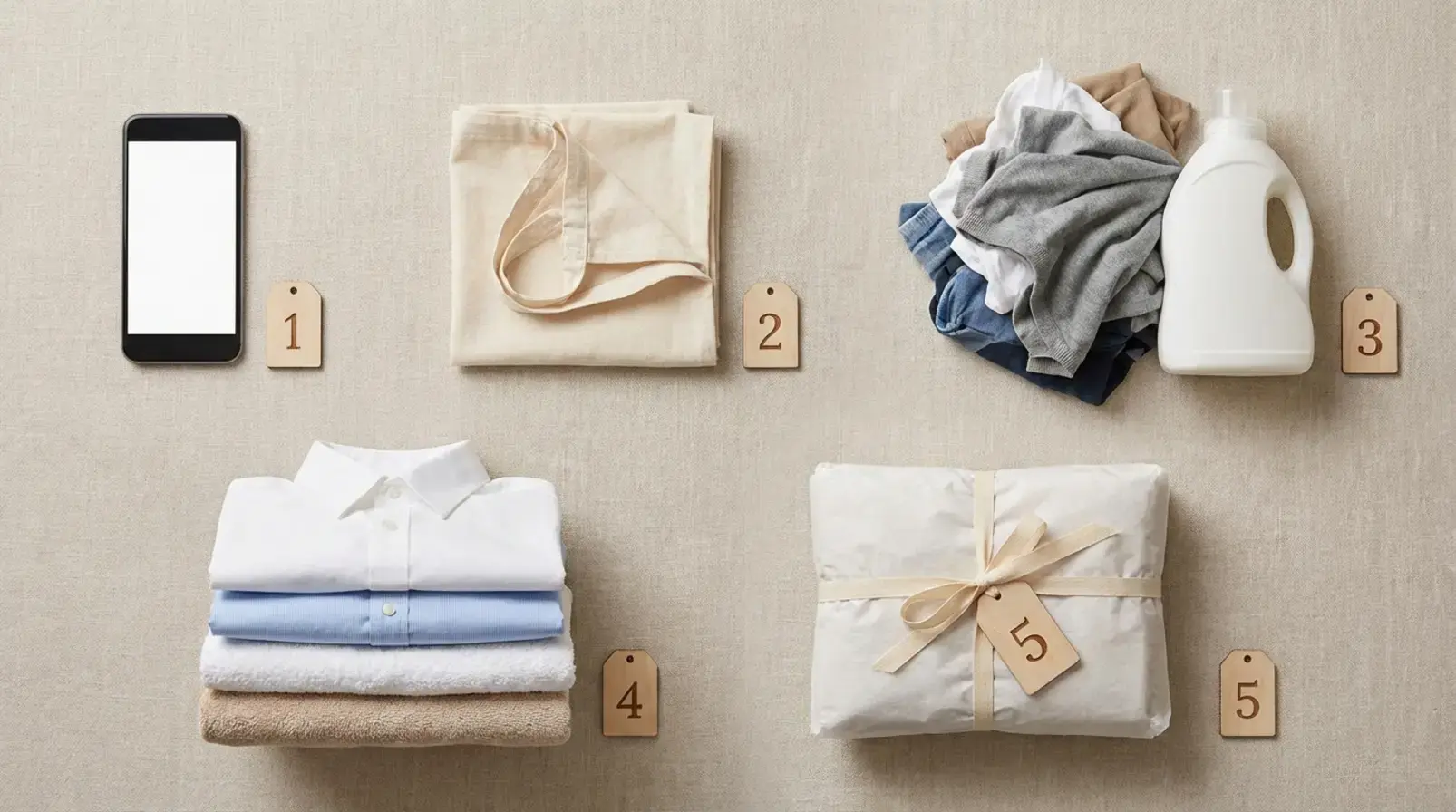 Composition d’un kit linge de conciergerie : housse de couette, drap-housse, taies et serviettes